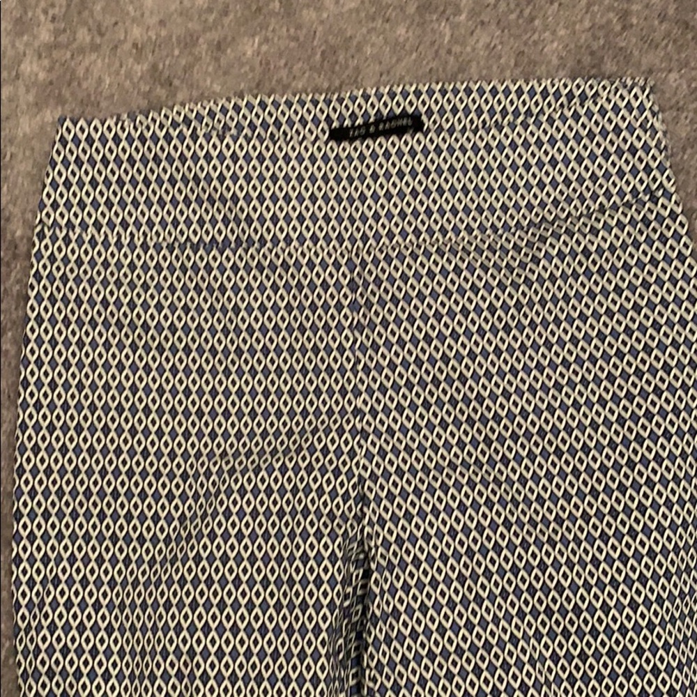 Zac & Rachel blue and white ankle pants